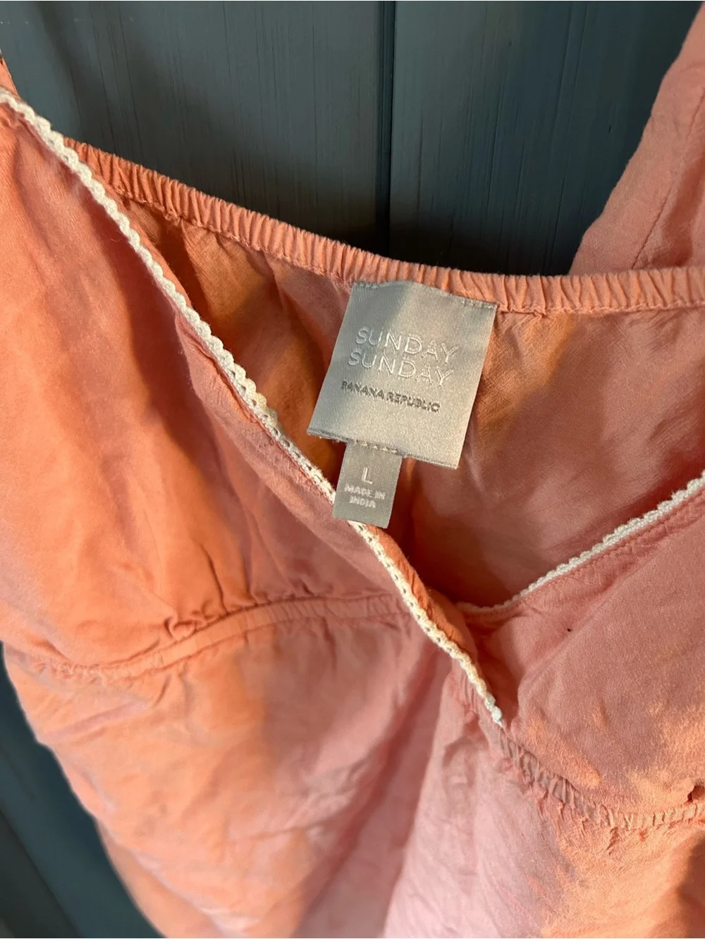 Banana Republic Soft Peach Pink Cami & Shorts Summer Sleep Set | Size Large